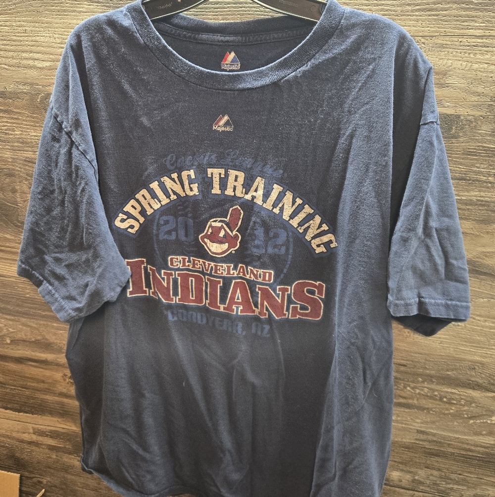 2012 CLEVELAND INDIANS Spring Training MLB‎ T Shirt Mens Size XL Chief Wahoo